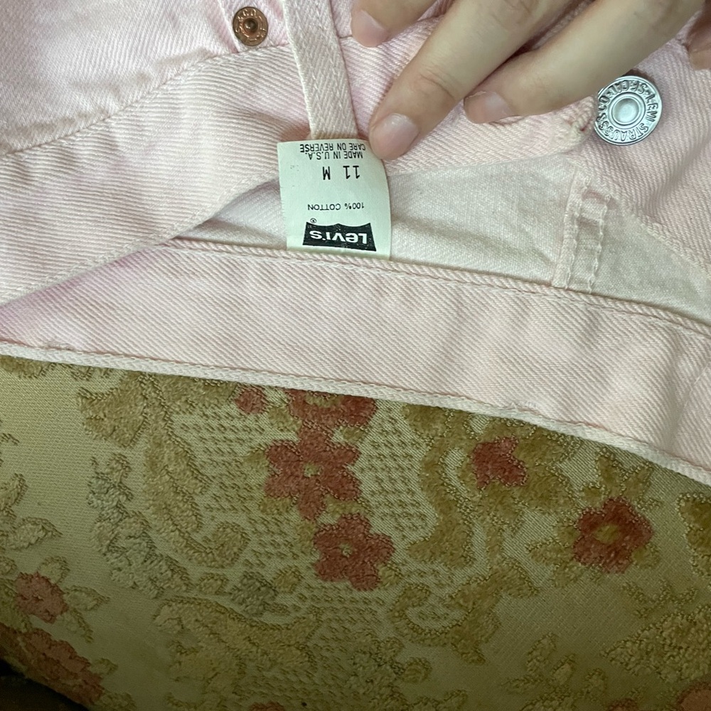 Levi's Vintage Made in USA 80s Women's Pink Jeans - Picture 3 of 7